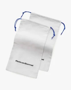 Set van 2 stoffen zakken voor lakschoenen