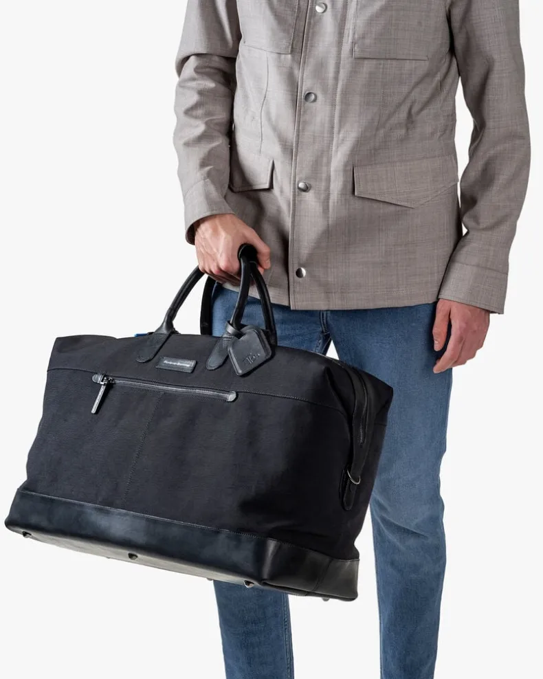 Weekender textiel zwart